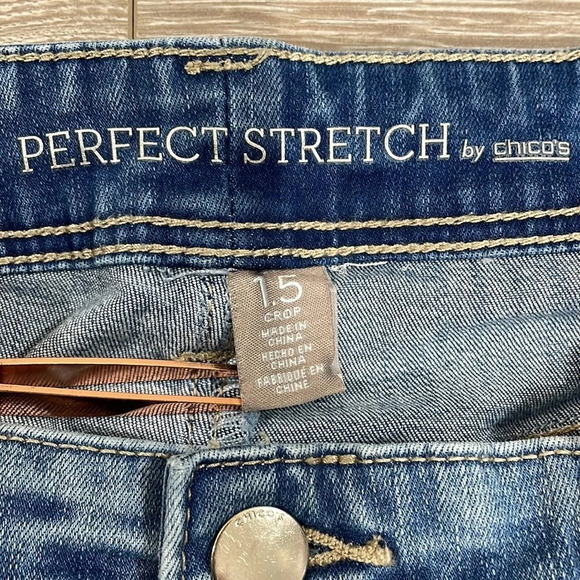 Chico’s Perfect Stretch Crop Denim Jeans US 10 (Chico’s 1.5) - Picture 11 of 15